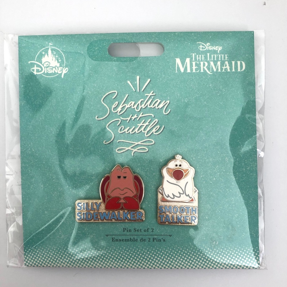 Sebastian & Scuttle pins